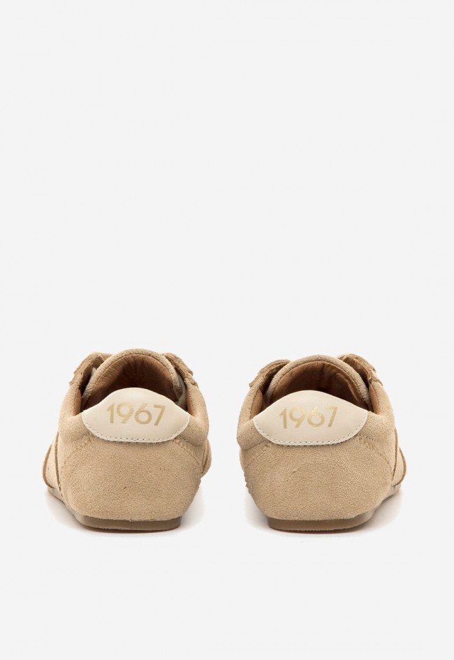 Zapatillas Mustang Free Mia de piel camel — diseño minimalista y barefoot para mujer