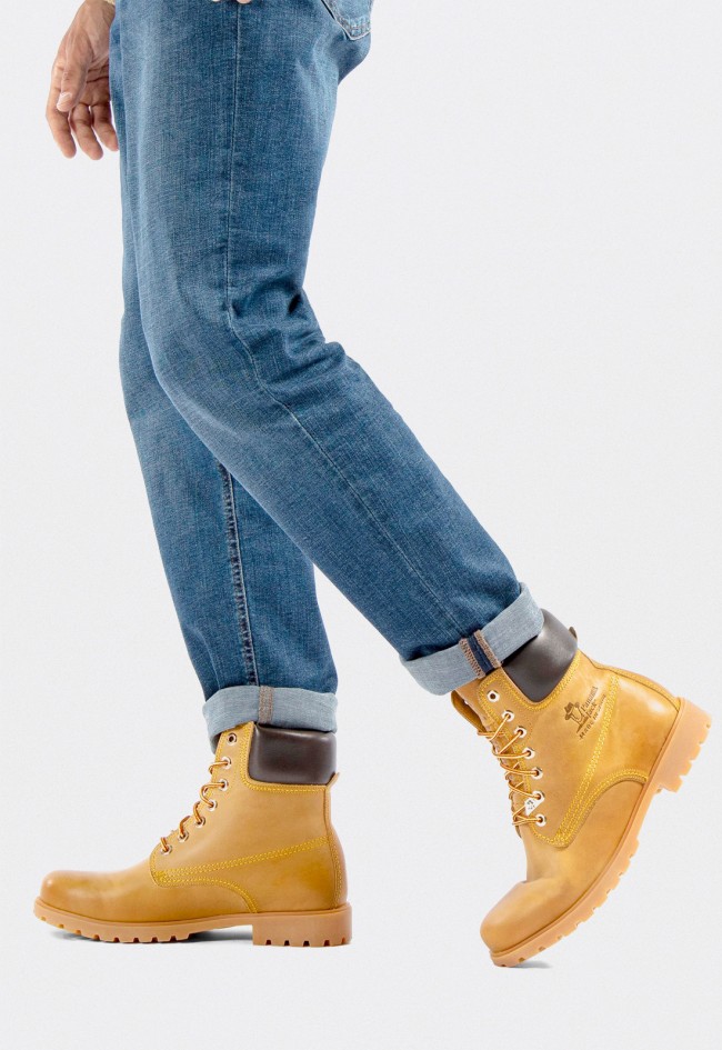 Bota de piel waterproof para hombre Panama Jack Panama 03 C1 Cuero con forro de piel