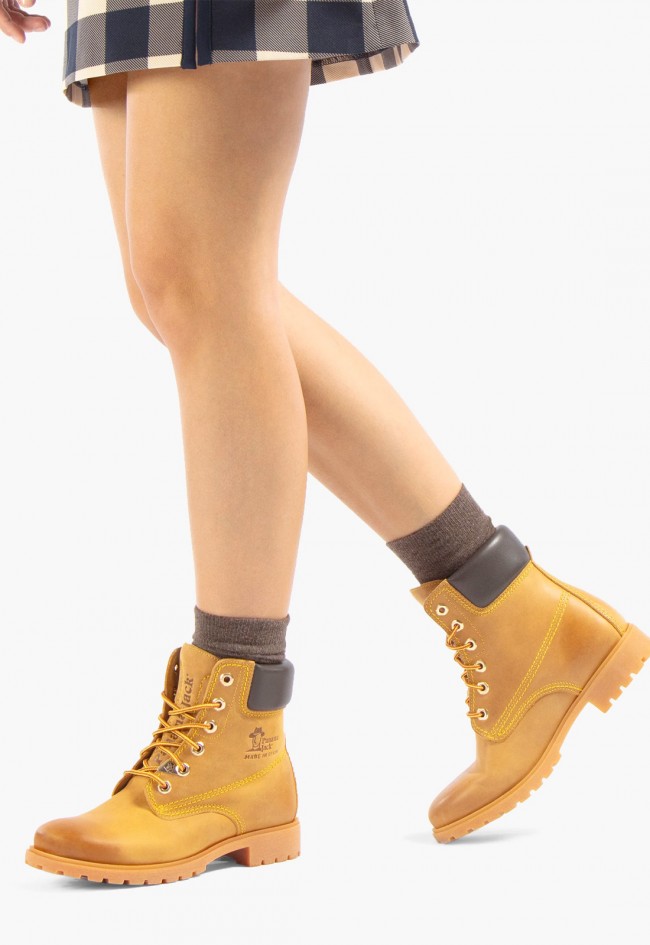 Botín de piel waterproof para mujer Panama Jack Panama 03 B1 Cuero con forro de piel