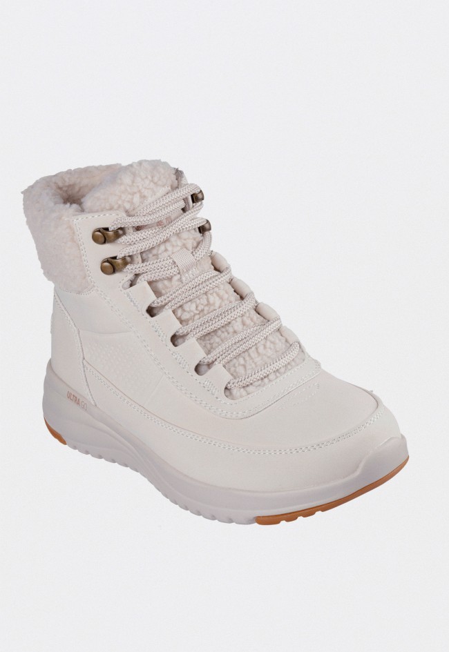 Botas deportivas Skechers On-the-GO Stellar Alpine Adventure impermeables para mujer con forro de borrego