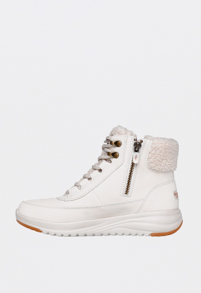 Botas deportivas Skechers On-the-GO Stellar Alpine Adventure impermeables para mujer con forro de borrego