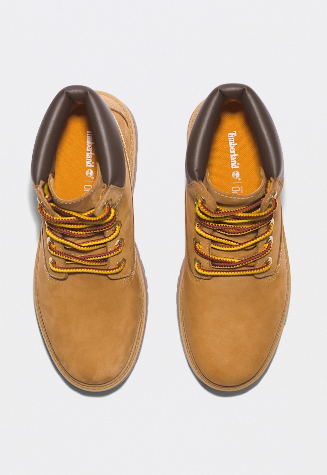 Botas Timberland 6-Inch Stone Street de mujer en cuero amarillo impermeables con plataforma