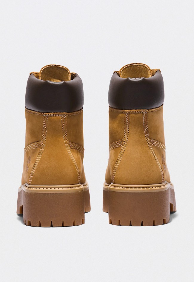 Botas Timberland 6-Inch Stone Street de mujer en cuero amarillo impermeables con plataforma