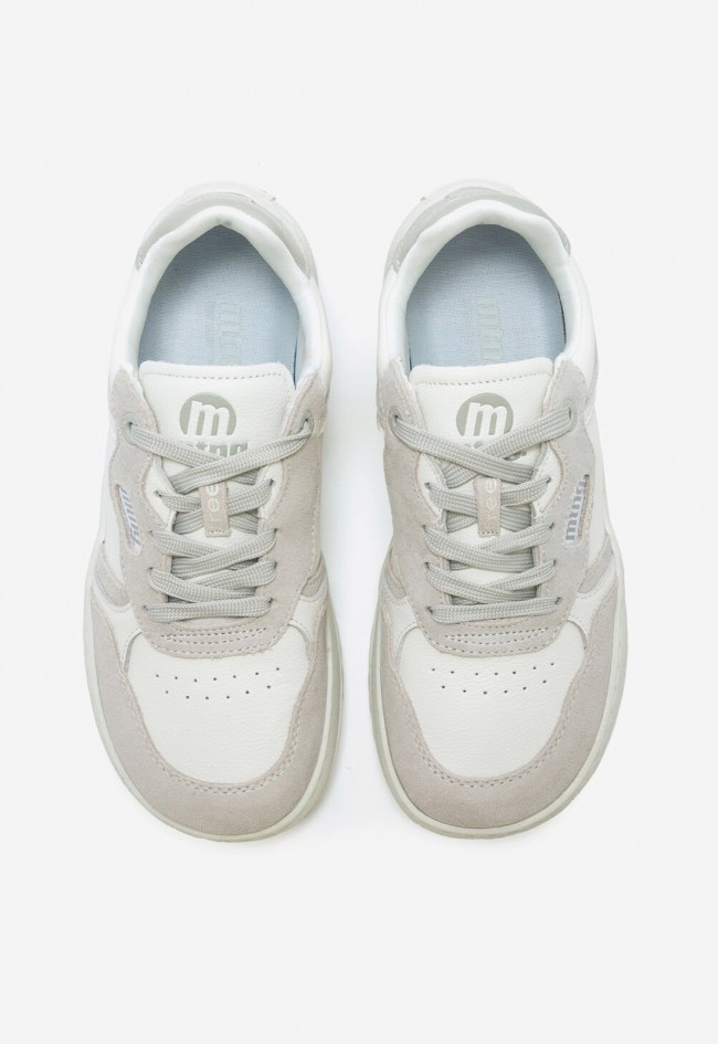 Zapatillas Mustang Free Alask de mujer barefoot en piel blanca y gris
