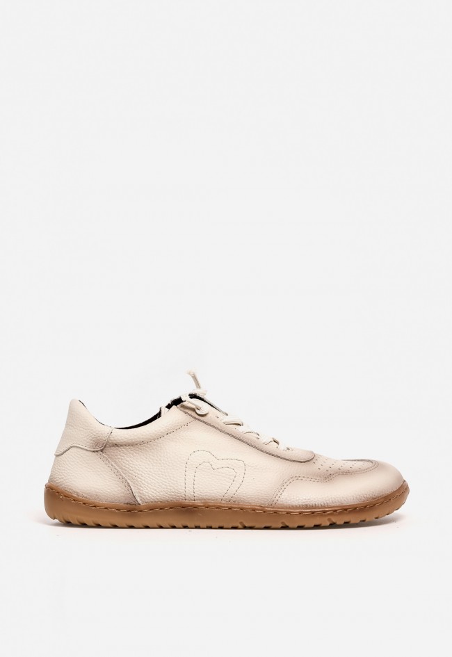 Zapatilla Kaola 2755 barefoot de mujer en piel blanca — libertad y confort con estilo natural