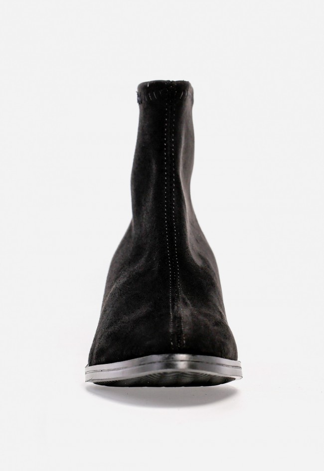 Botín de mujer MISS ELASTIC 78255 en tejido elástico negro — elegancia minimalista y confort versátil