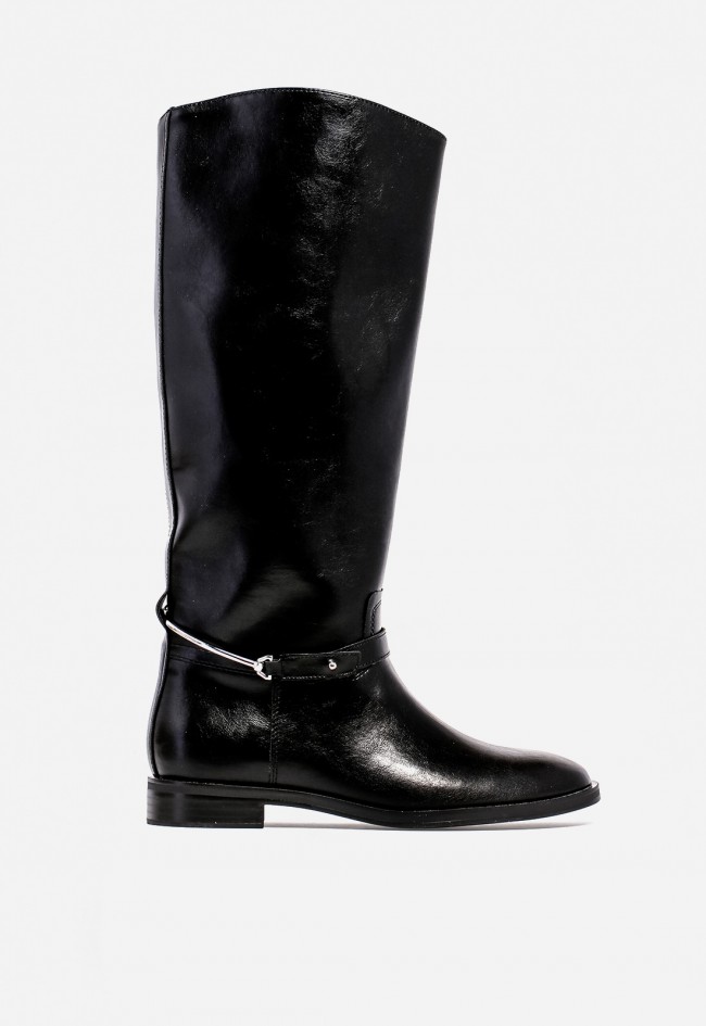 Bota de mujer Why Pink? M5830 negra — estilo ecuestre con elegancia moderna