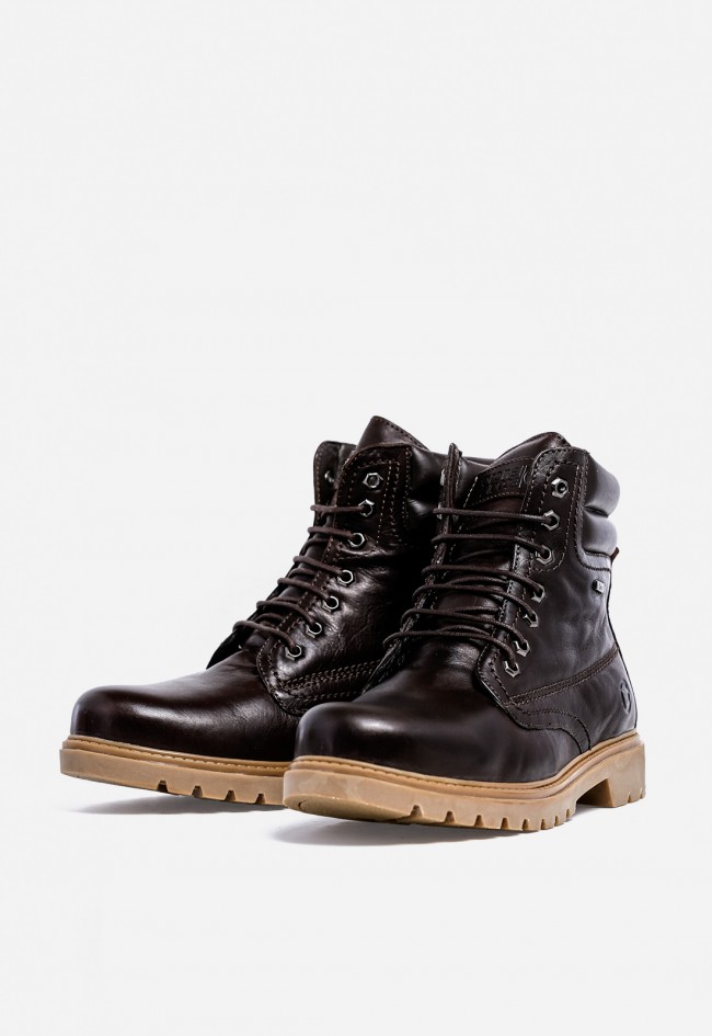 Bota de hombre de piel estilo montañero Coronel Tapioca C319-18