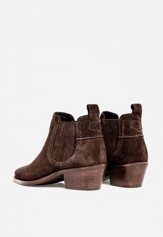 Botines cowboy de piel moka Glo Kora 7231 – western chic con esencia atemporal