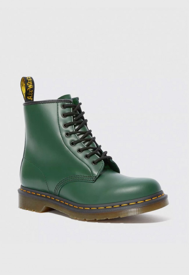 Botín de hombre verde Dr Martens 1460 smooth