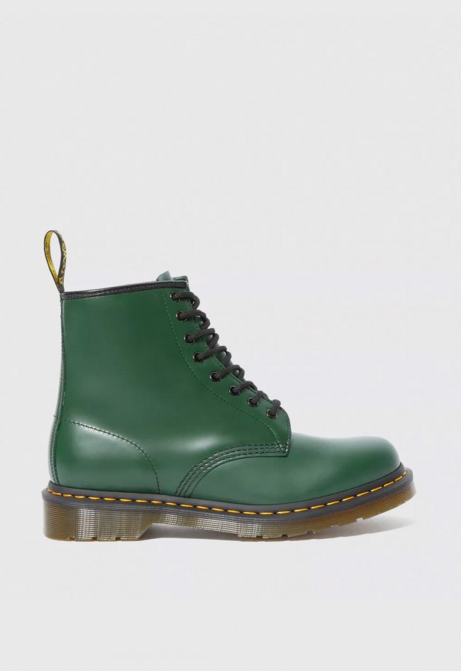 Botín de hombre verde Dr Martens 1460 smooth