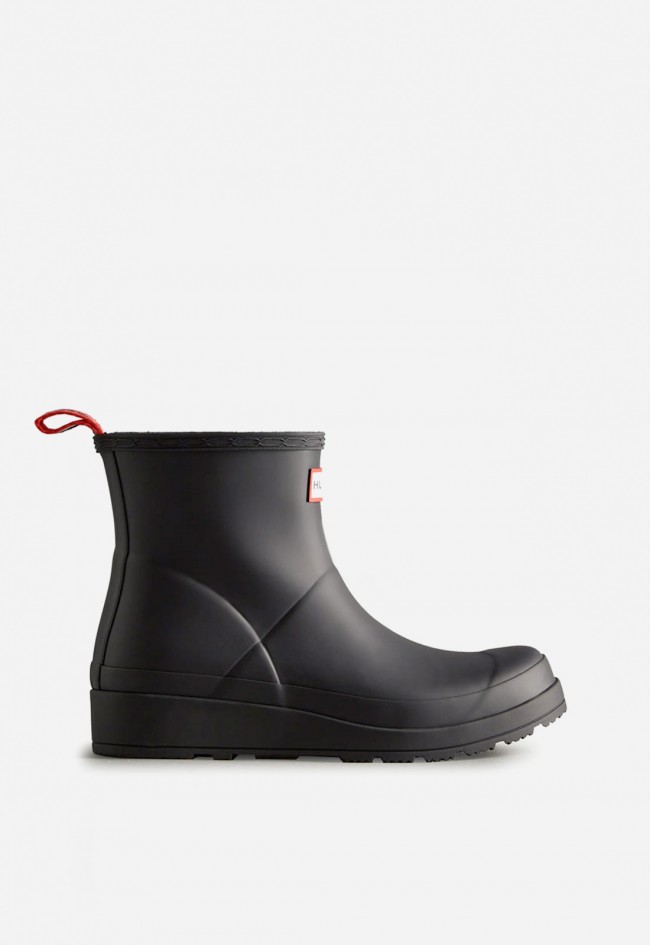 Botín de mujer negro Hunter original play boot short