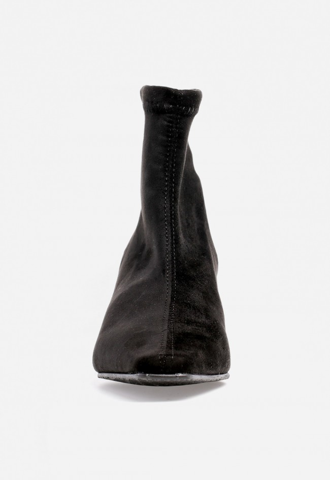 Botín elástico con tacón fino de mujer negro MISS ELASTIC 78101-ae-05/05