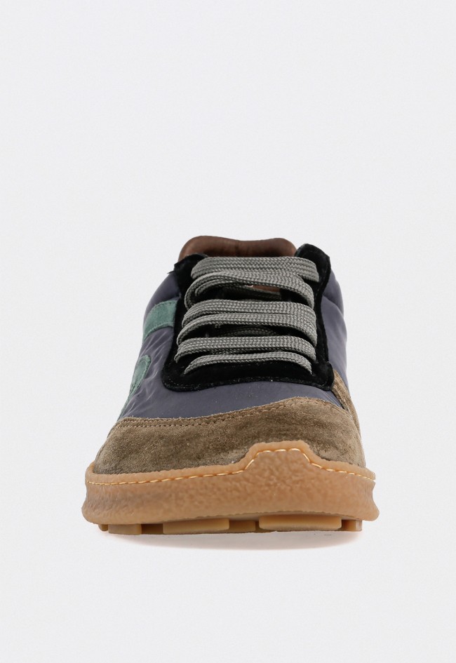 Deportivo de piel de hombre kaki El Naturalista n 5435a