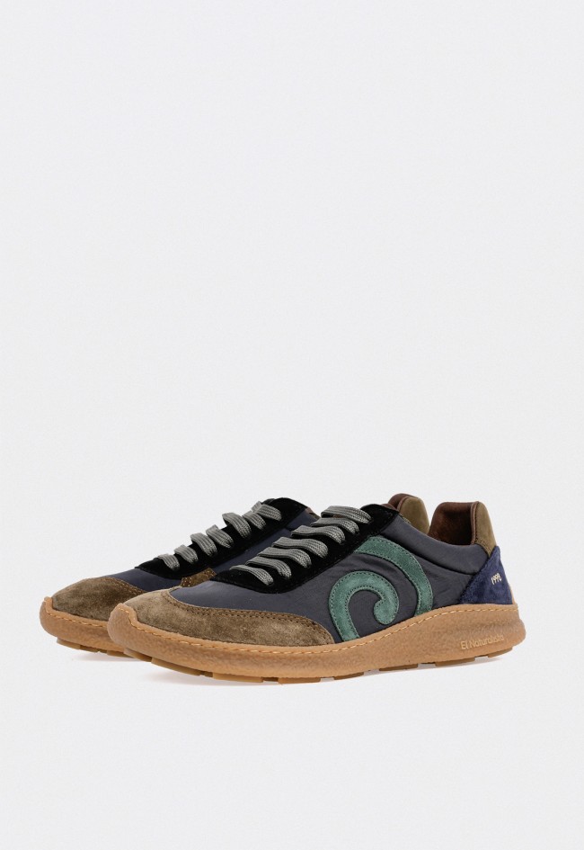 Deportivo de piel de hombre kaki El Naturalista n 5435a
