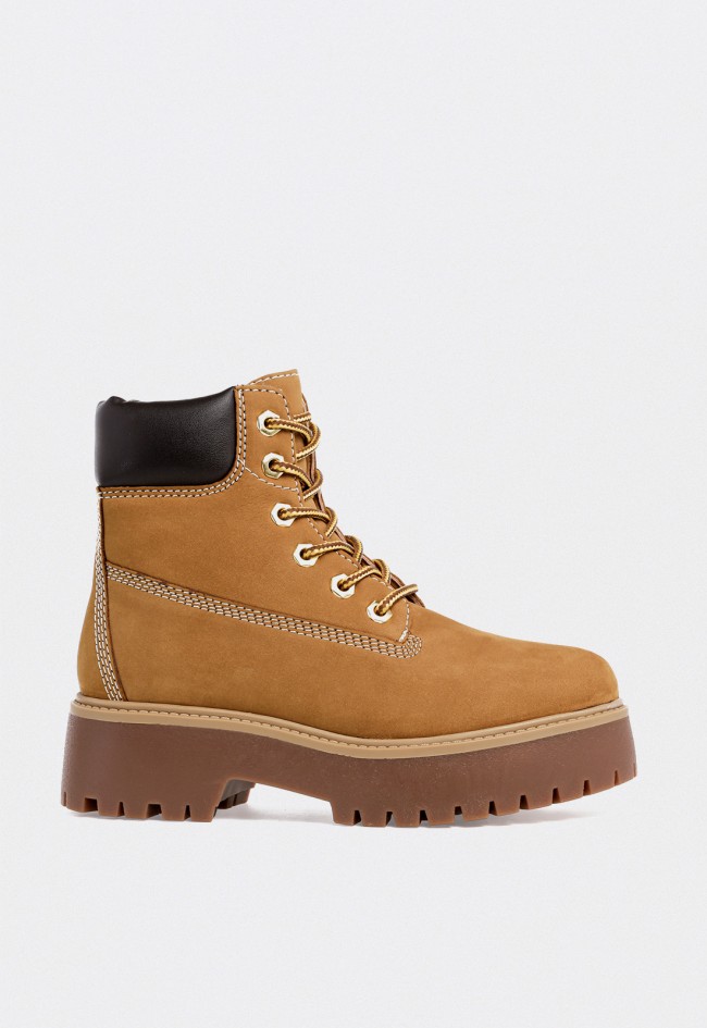 Botín montañero de mujer amarillo Marinozzi ban-15