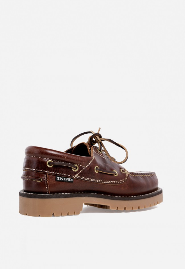 Zapato mocacín de mujer en piel cuero SNIPE 21801