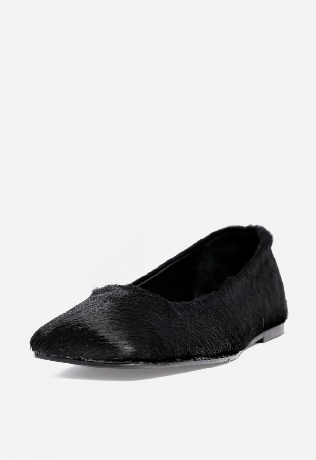 Bailarina efecto pelo de mujer negro Glo 3810