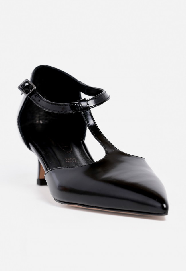 Zapato de vestir de mujer de piel negro Canapé 592