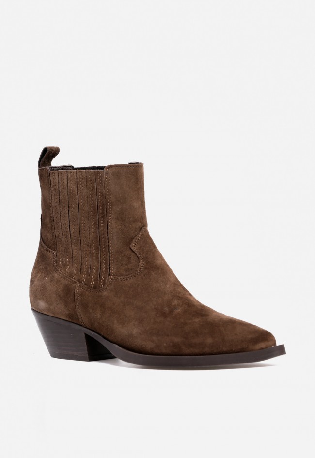 Botín cowboy de mujer marrón Alpe 55481133