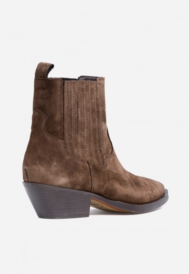 Botín cowboy de mujer marrón Alpe 55481133