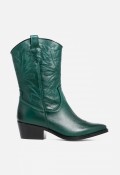 Bota cowboy mujer piel verde GLO 6600 – estilo western con carácter