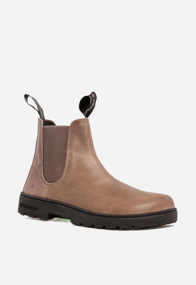 Botín mujer piel stone El Naturalista N5262 Arizona – diseño barefoot y confort natural