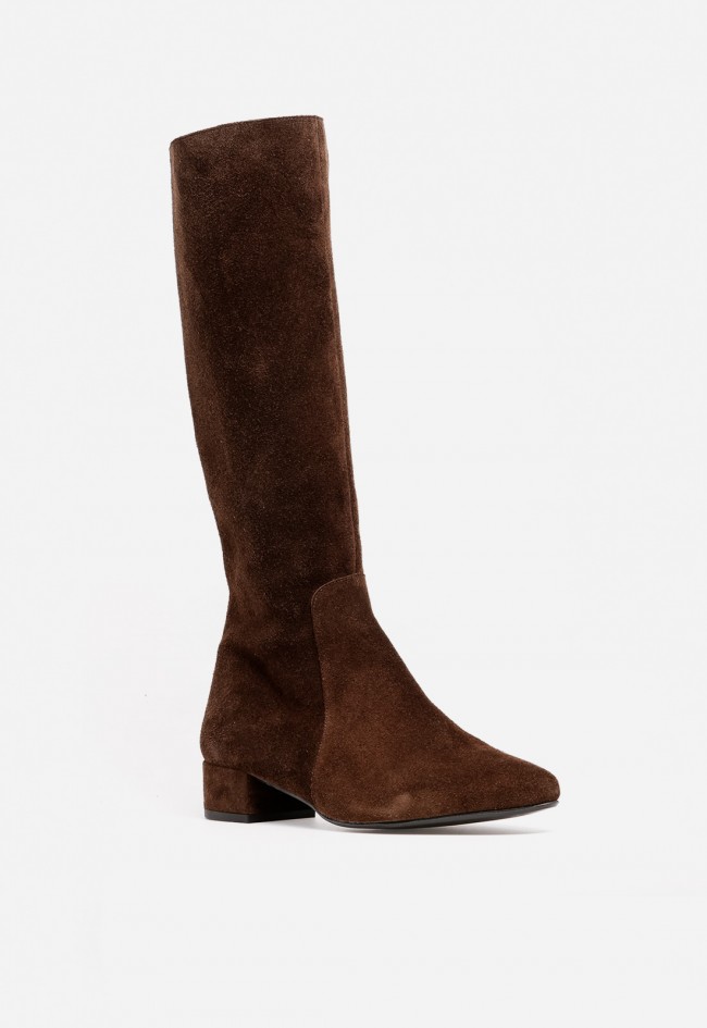 Bota alta de mujer marrón de piel Dansi 7801 – elegante, cómoda y súper combinable