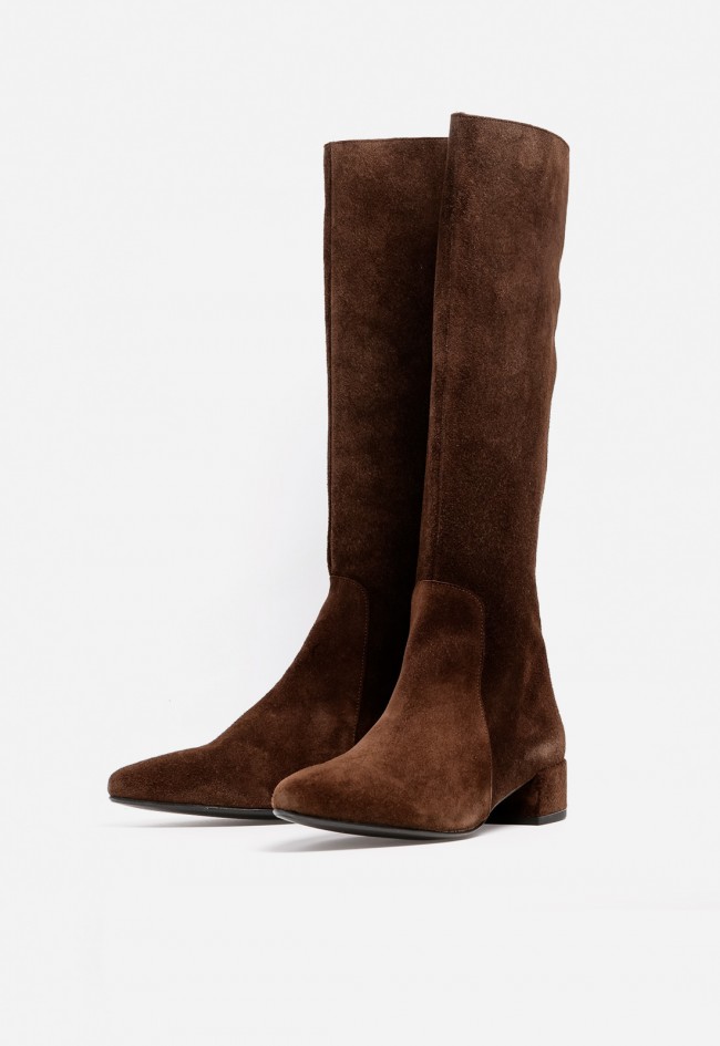 Bota alta de mujer marrón de piel Dansi 7801 – elegante, cómoda y súper combinable