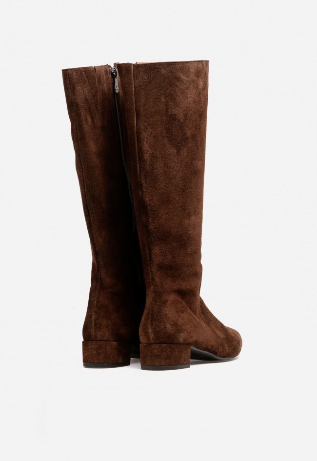 Bota alta de mujer marrón de piel Dansi 7801 – elegante, cómoda y súper combinable