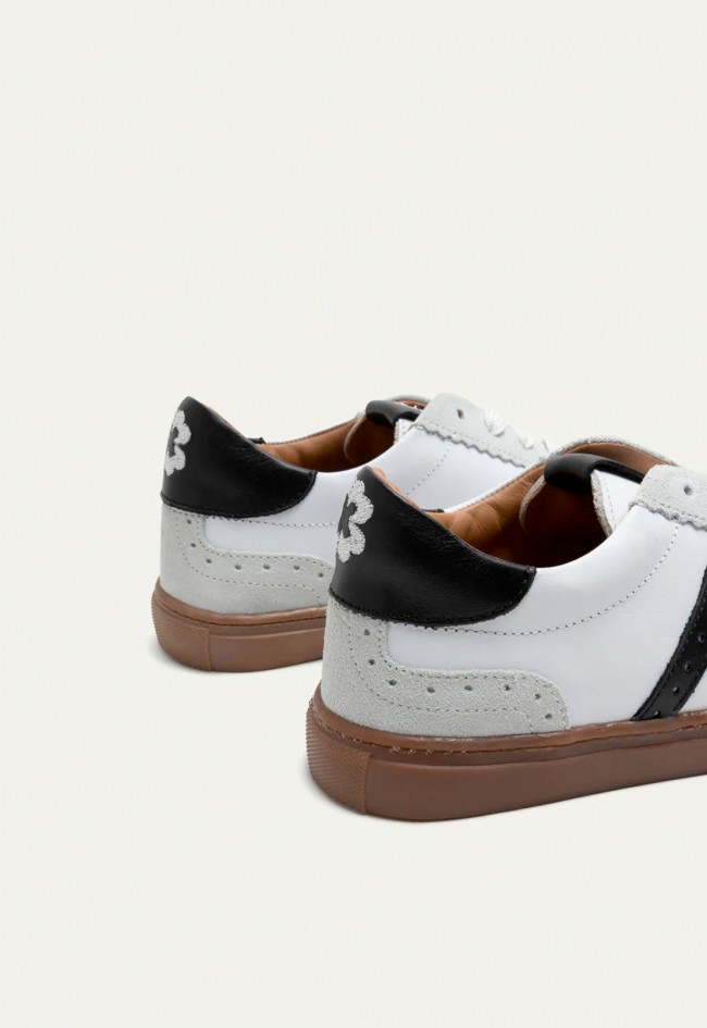Zapatillas Porronet Londres de mujer en piel y serraje estilo retro sport fabricadas en España