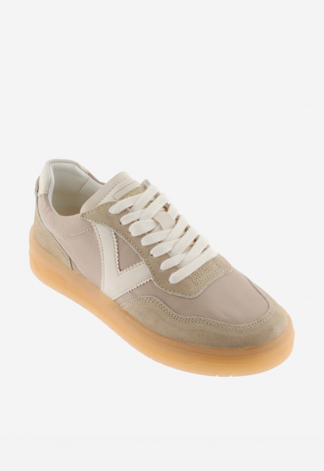 Zapatillas Victoria Seul unisex con nylon lavado, contraste y suela caramelo