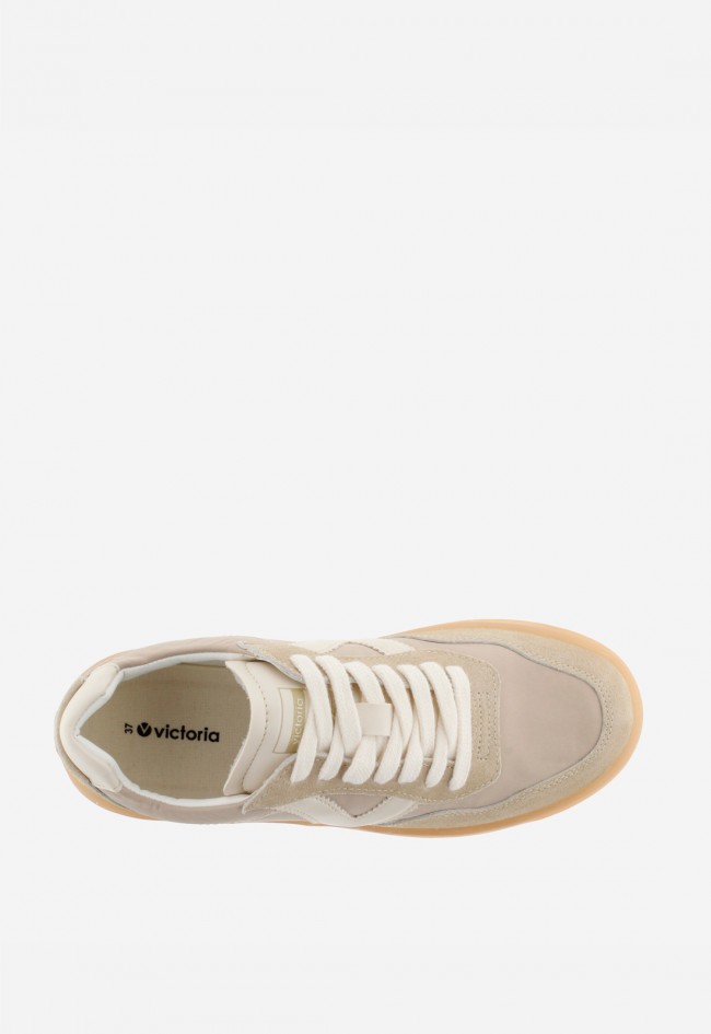 Zapatillas Victoria Seul unisex con nylon lavado, contraste y suela caramelo