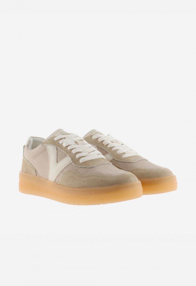 Zapatillas Victoria Seul unisex con nylon lavado, contraste y suela caramelo