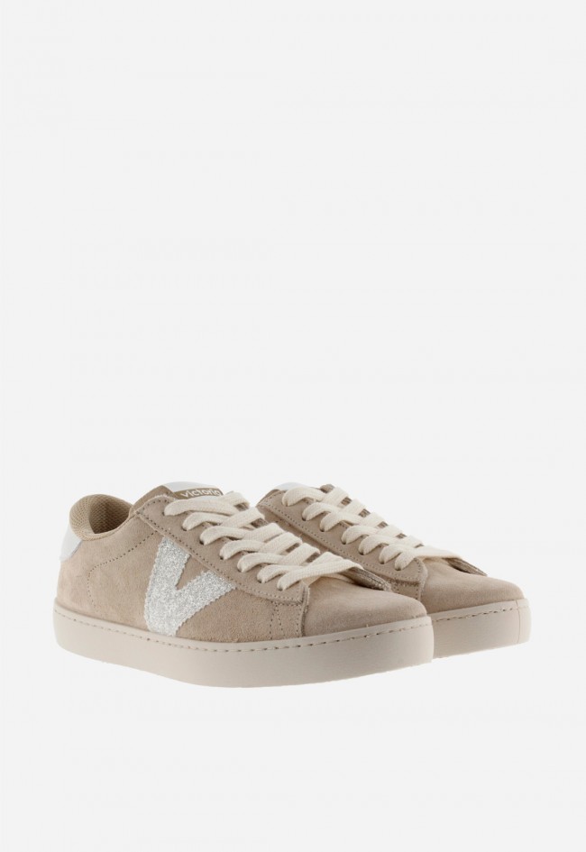 Zapatillas Victoria Berlín para mujer en serraje con glitter y diseño sostenible