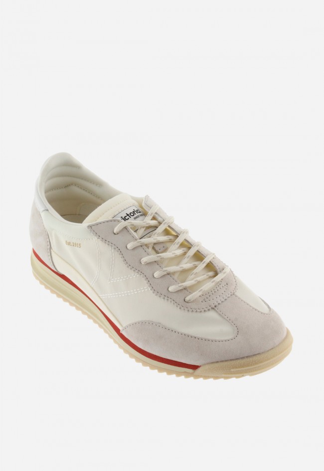 Sneakers Victoria Saturno unisex en nylon y serraje con suela dentada