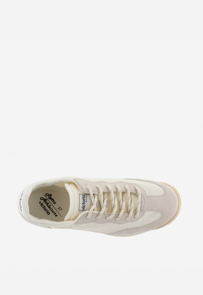 Sneakers Victoria Saturno unisex en nylon y serraje con suela dentada