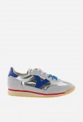 Sneakers retro Victoria Saturno para mujer metalizadas con doble cordón y suela dentada