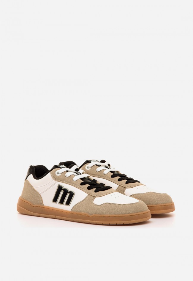 Zapatillas Mustang Free Miami hombre: minimalistas y veganas con estilo retro en blanco y crudo