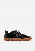 Zapatillas Mustang Free Atlas hombre: barefoot negras con cordón elástico y suela zero drop