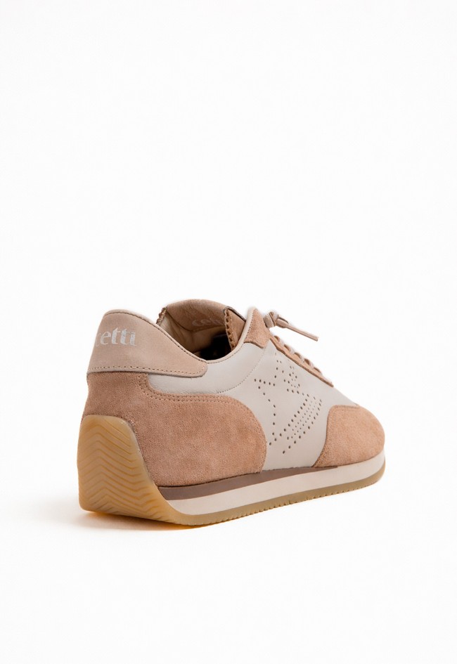 Zapatillas retro Cetti C-1381 Ante Nature Dessert de piel con diseño artesanal y estilo urbano