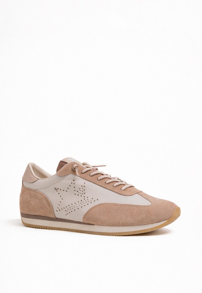 Zapatillas retro Cetti C-1381 Ante Nature Dessert de piel con diseño artesanal y estilo urbano