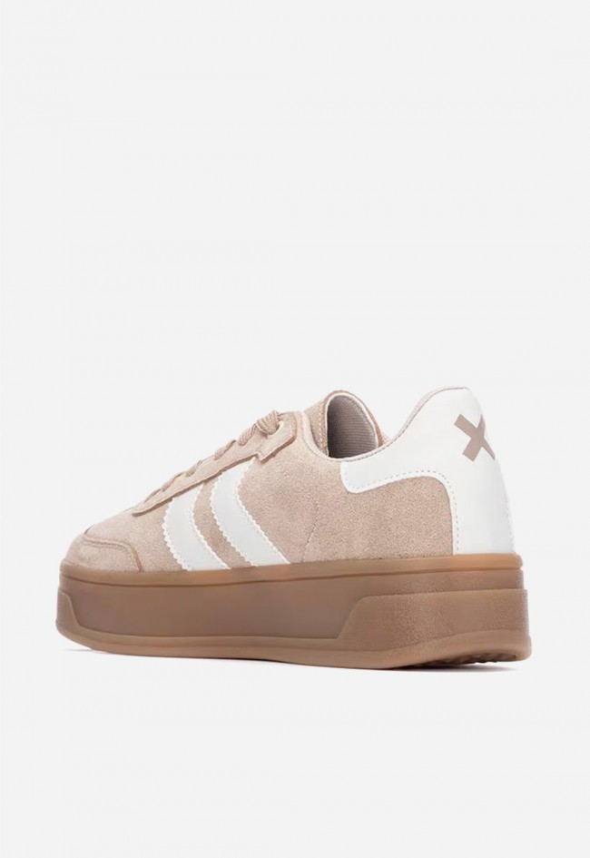 Zapatillas Xti 143644 de mujer beige con plataforma cómoda y estilo tendencia