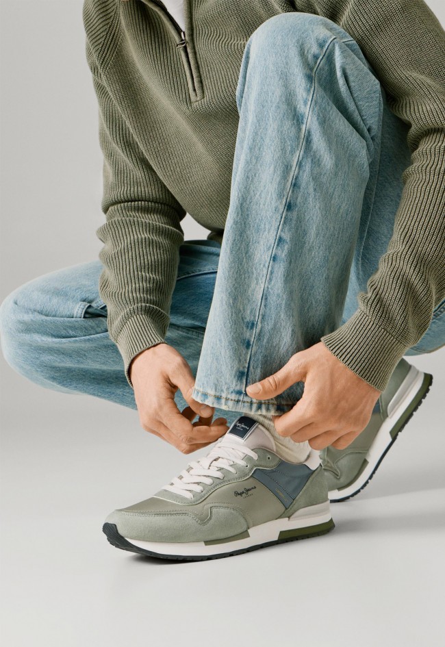 Zapatillas Pepe Jeans pms400037 para hombre con diseño running y acabado premium