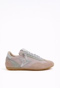 Zapatillas de mujer Cetti C-1259 en piel y textil beige