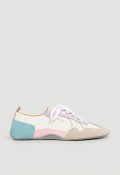 Zapatillas retro para mujer Pepe Jeans PLS600058 “Noa” – multicolor con ante y suela caramelo
