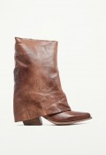 Bota cowboy de mujer en piel color cuero GLO Tex Sabry – estilo western cómodo y actual