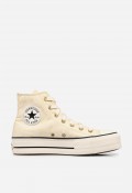 Converse Chuck Taylor All Star Lift de mujer – plataforma alta en golden view con estilo premium