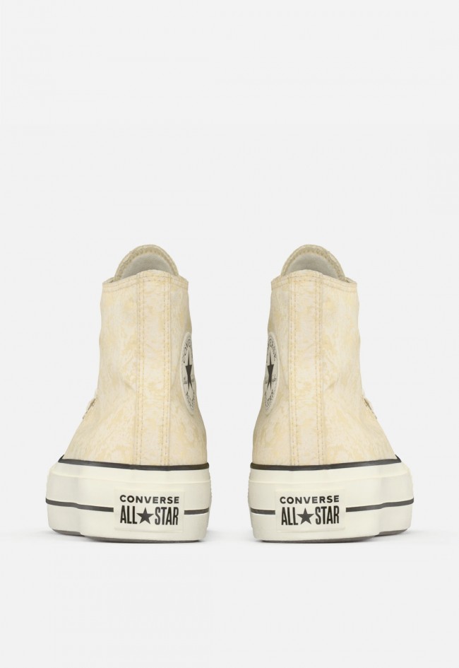 Converse Chuck Taylor All Star Lift de mujer – plataforma alta en golden view con estilo premium