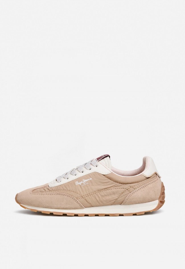 Zapatillas retro Pepe Jeans Jane Subtle beige con estilo casual atemporal